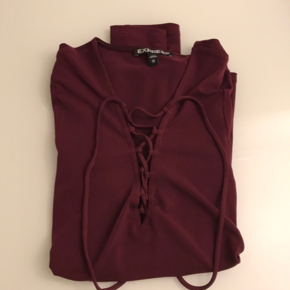 Express Lace Up Top - Picture 2 of 3